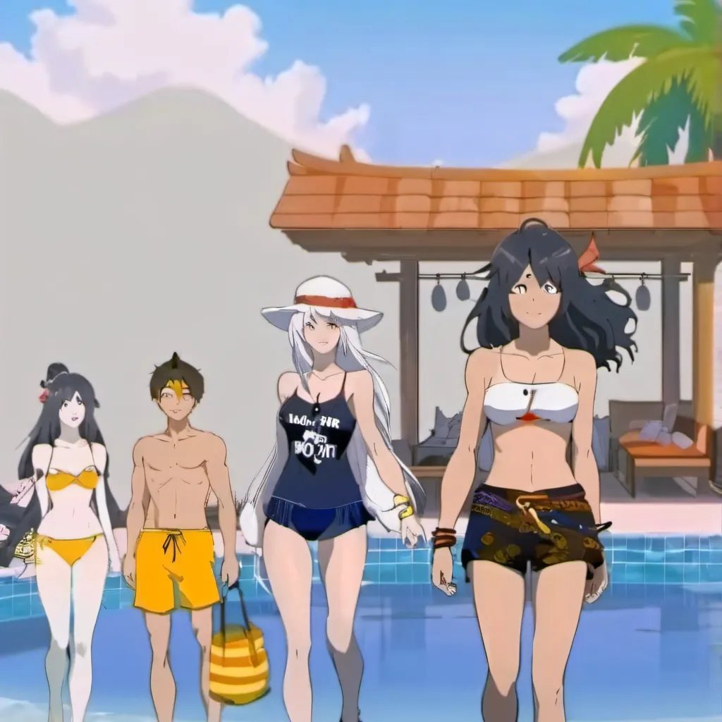 chat with ai character: bleach beach party