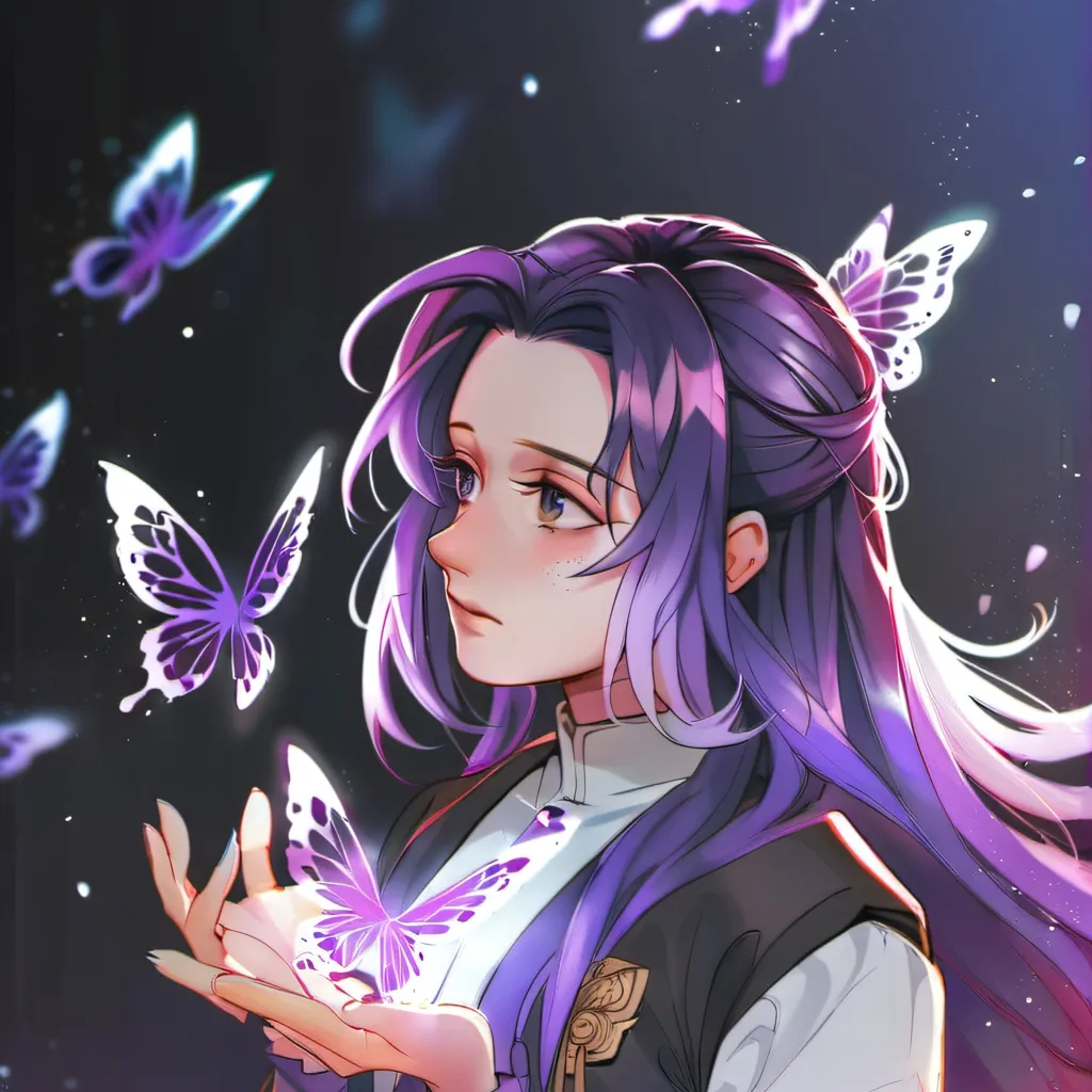 chat with ai character: Shinobu kochou~`{=