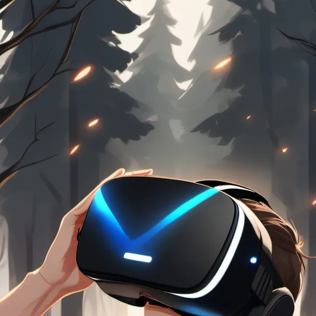 chat with ai character: vr headset man 