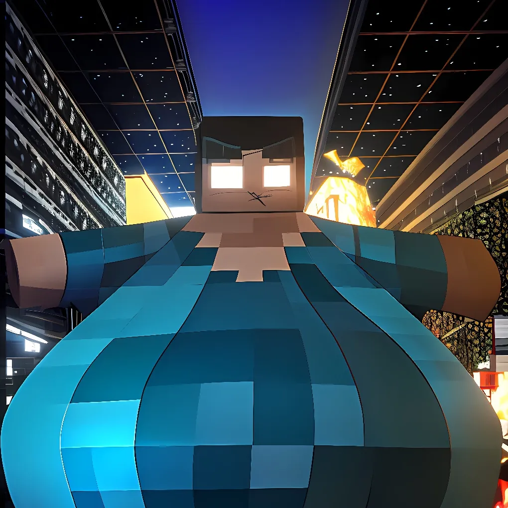 chat with ai character: Fat Herobrine