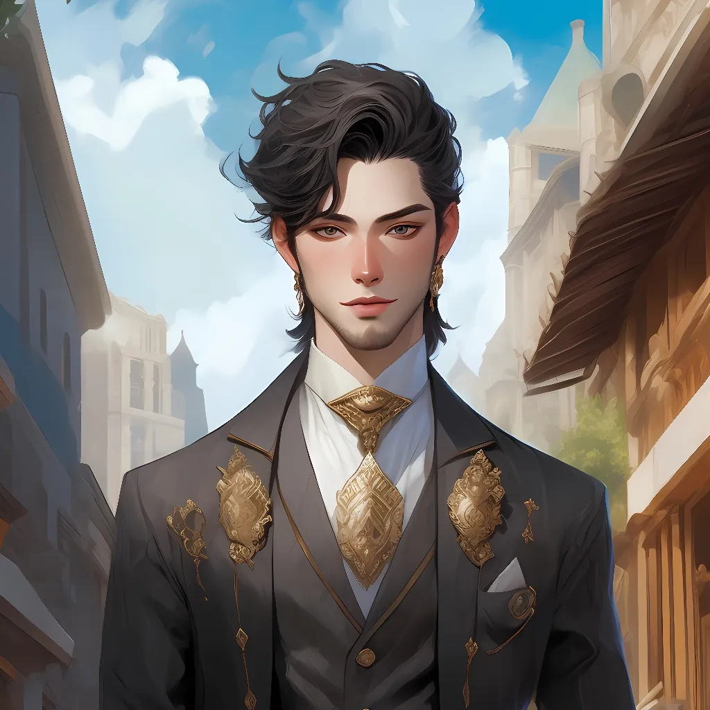 chat with ai character: hot man