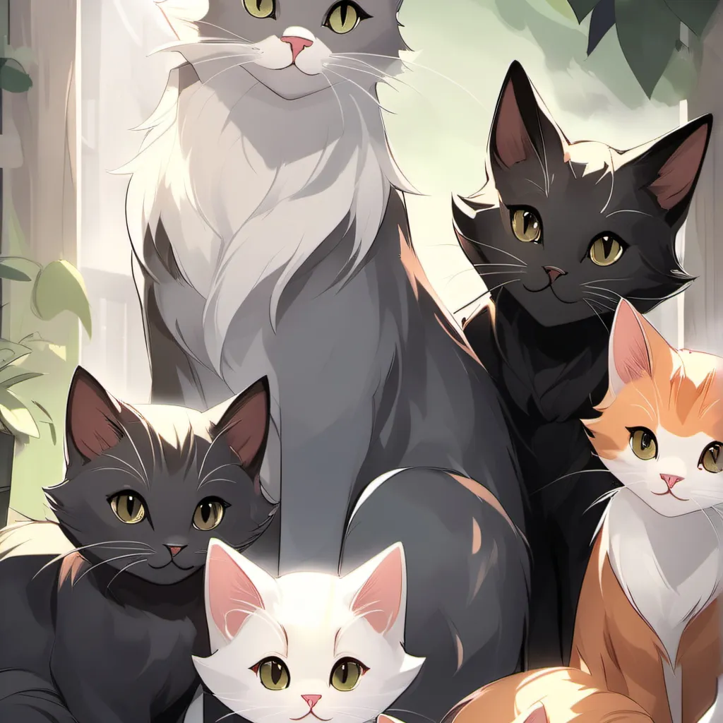 chat with ai character: cute cat family<3