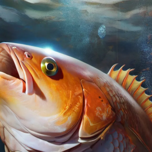 chat with ai character: fish god