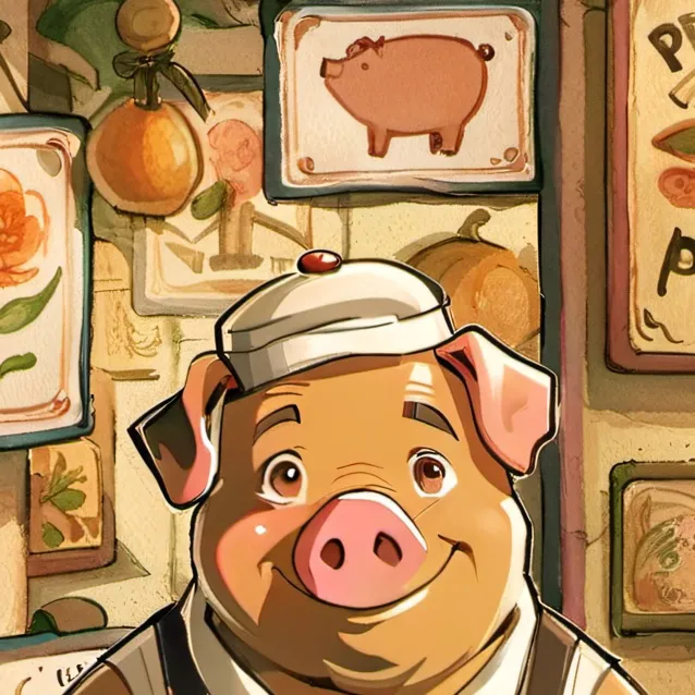 chat with ai character: piggasso 