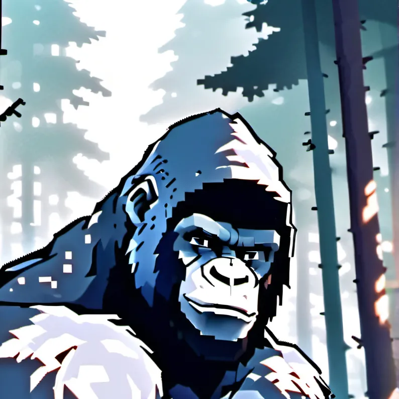 chat with ai character: Gorilla tag game