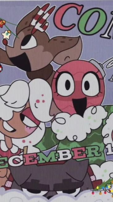 ai character: X mas toons background