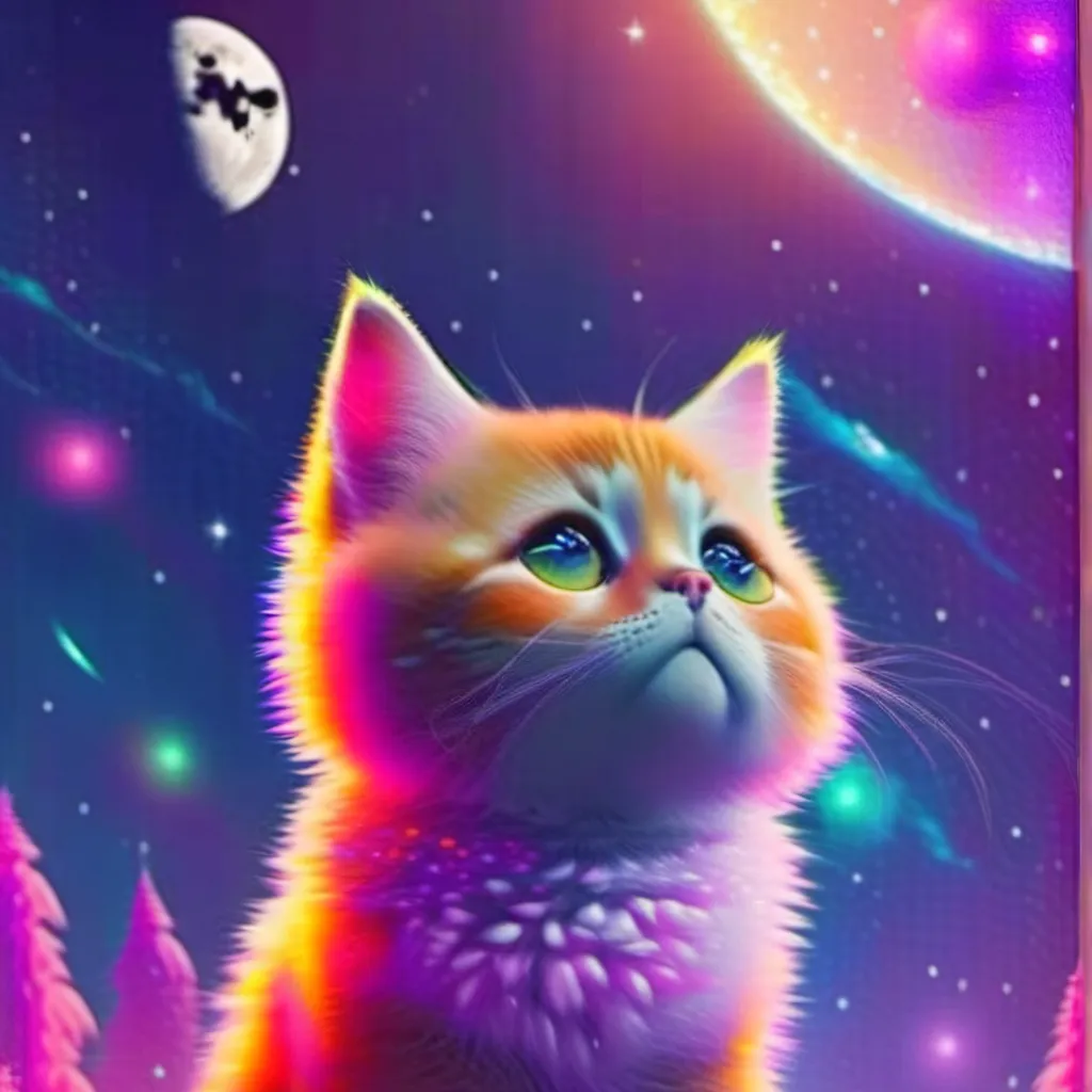 chat with ai character: Space cat