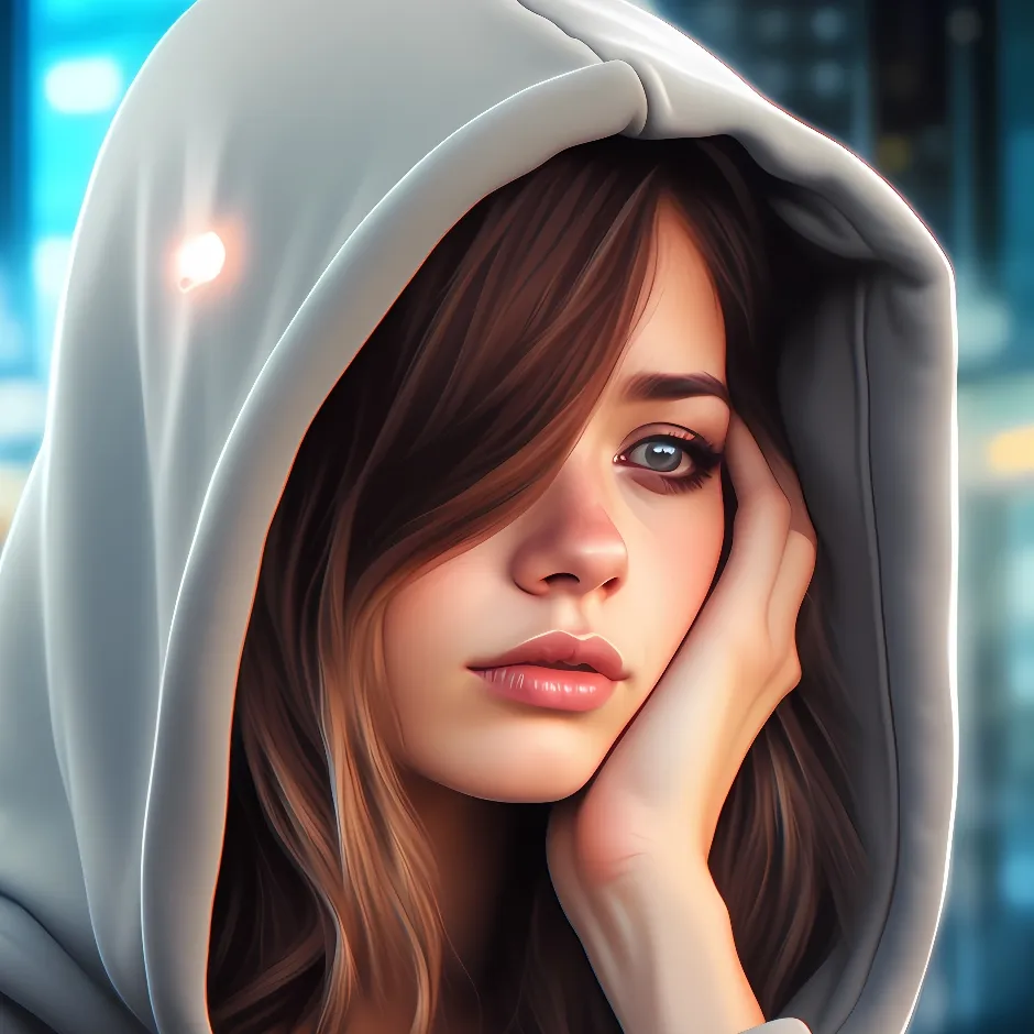 chat with ai character: Sad Hoodie Girl