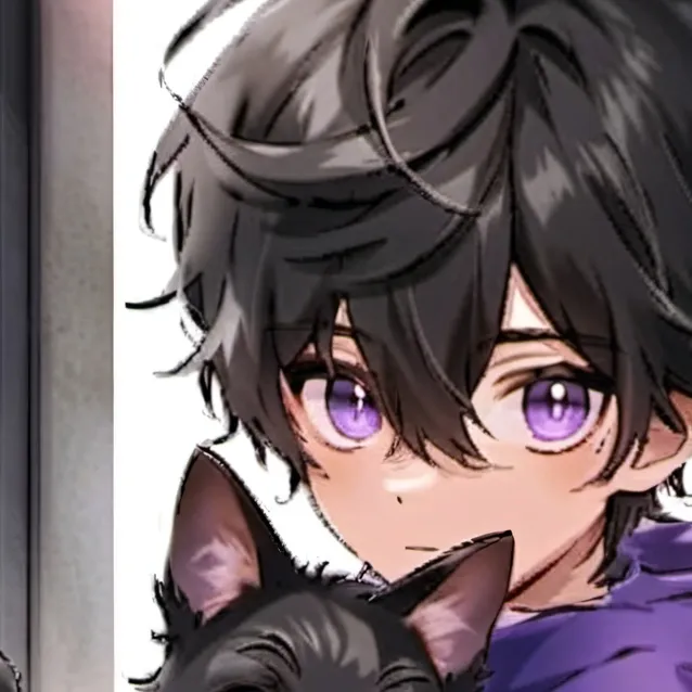 chat with ai character: 💜🖤Issac🖤💜