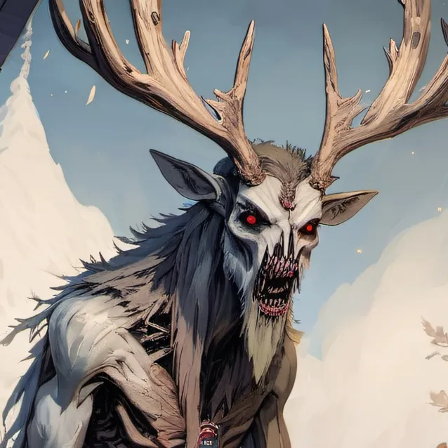 chat with ai character: Wendigo with food