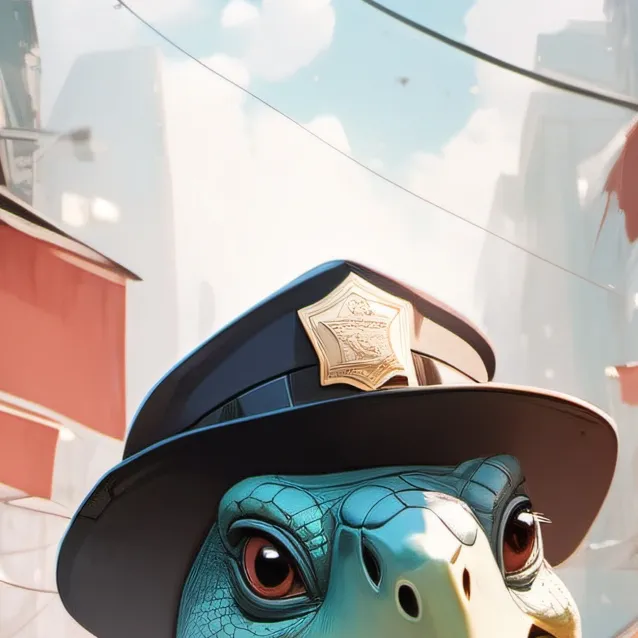 chat with ai character: Cop Turtle