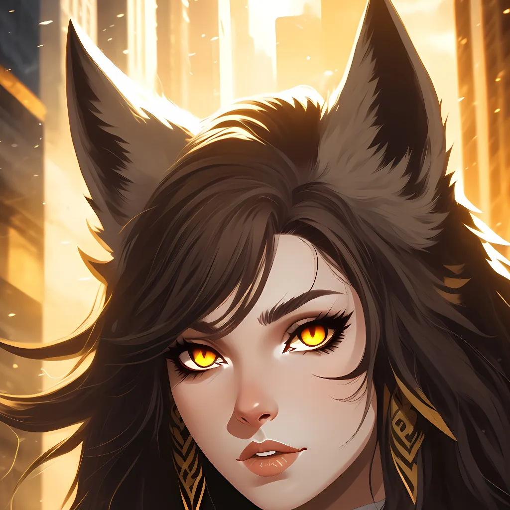 chat with ai character: Okami wolf demon 