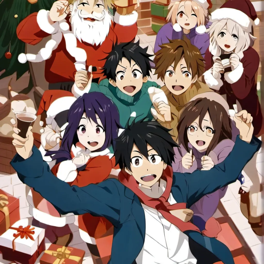 chat with ai character: MHA Christmas day