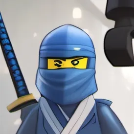 chat with ai character: blue lego ninja