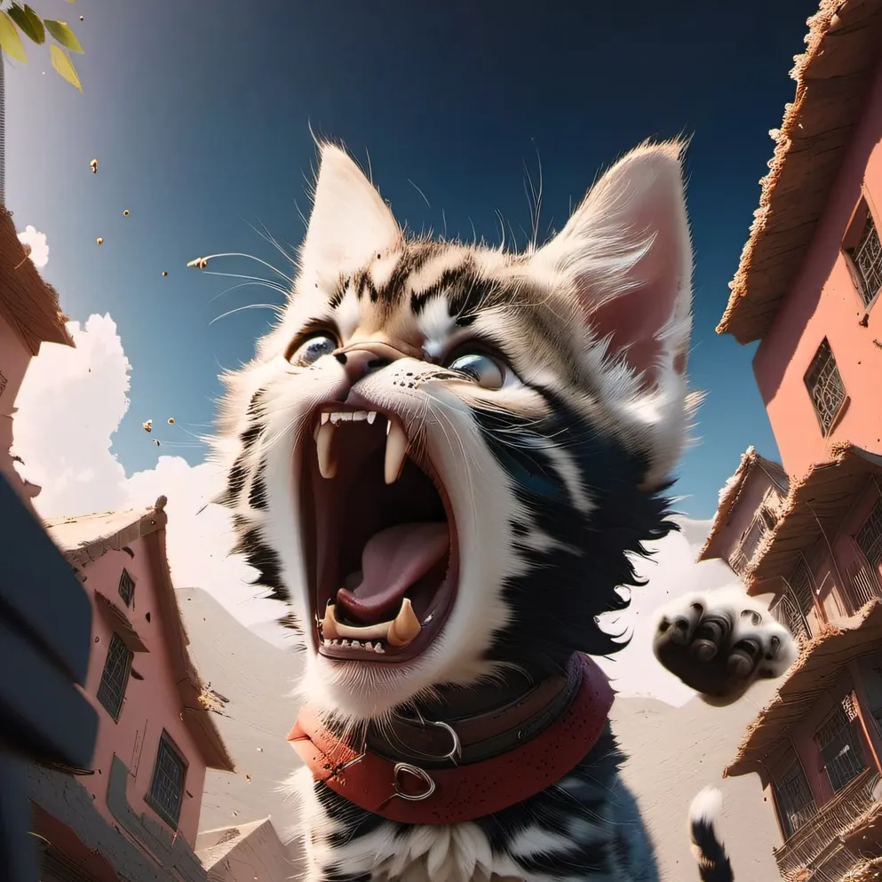 chat with ai character: angy kitten