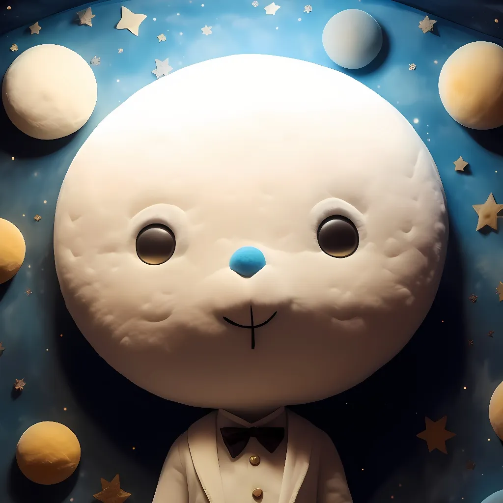 chat with ai character: Moon plushie