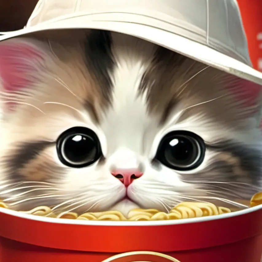 chat with ai character: Ramen cat