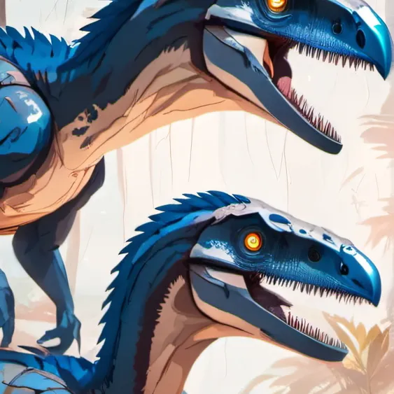 chat with ai character: Blue Velociraptor