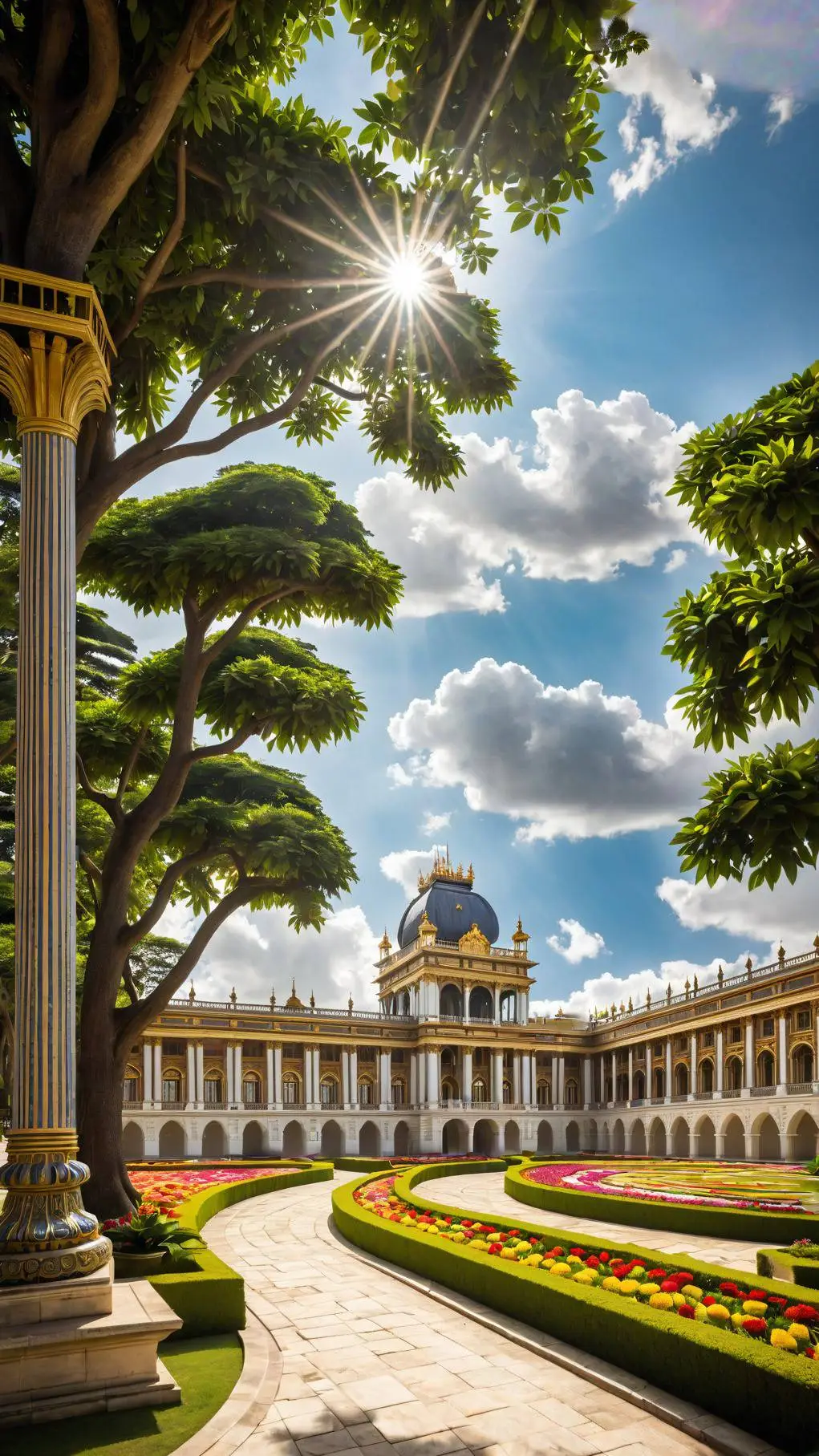 ai character: Greenview Palace background