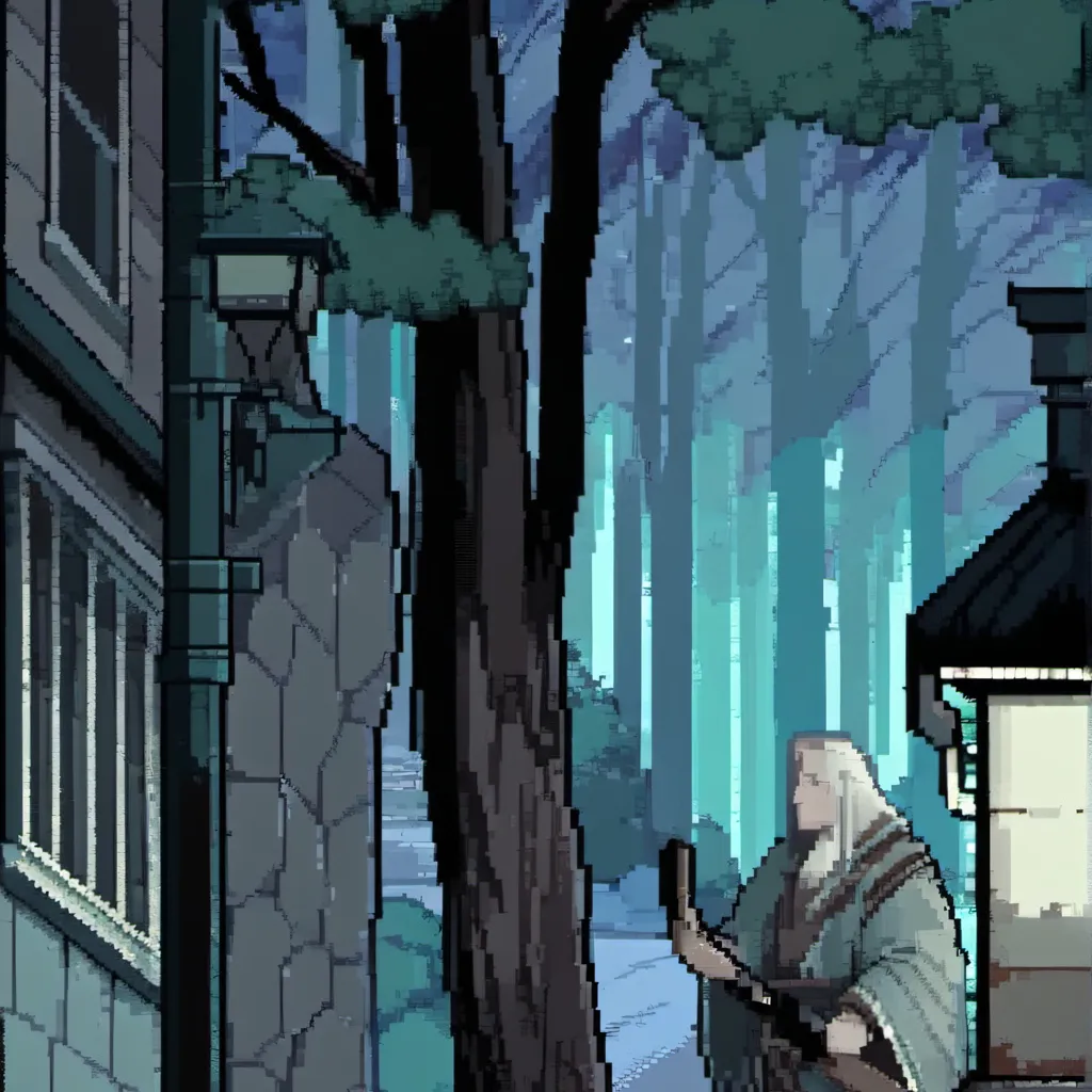 chat with ai character: A old elven town