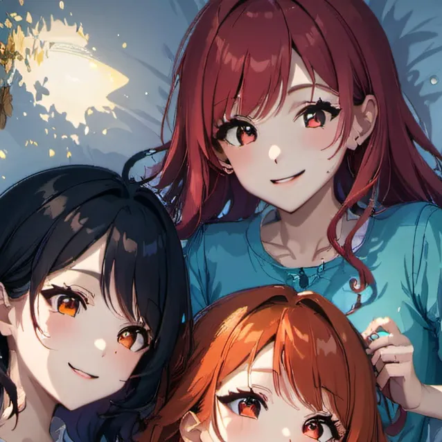 chat with ai character: A sleepover