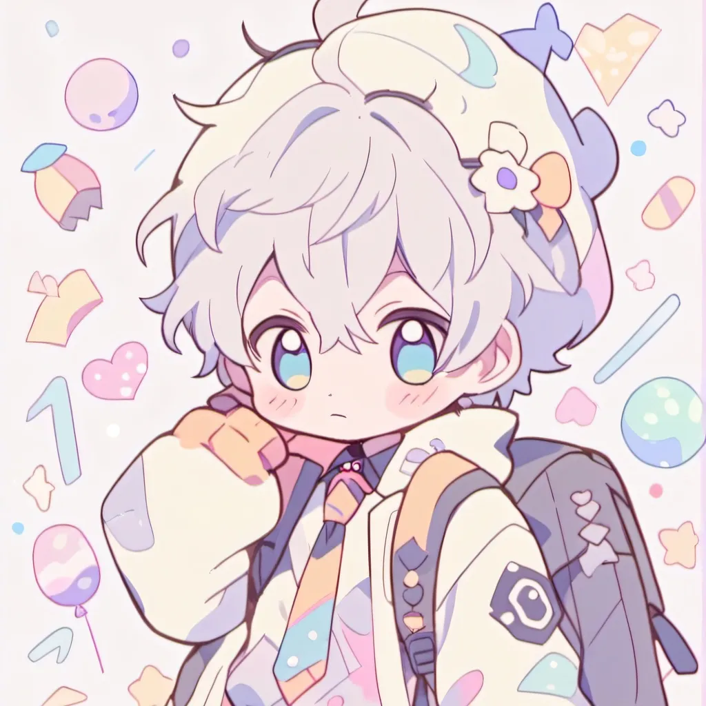 chat with ai character: cute chibi boy