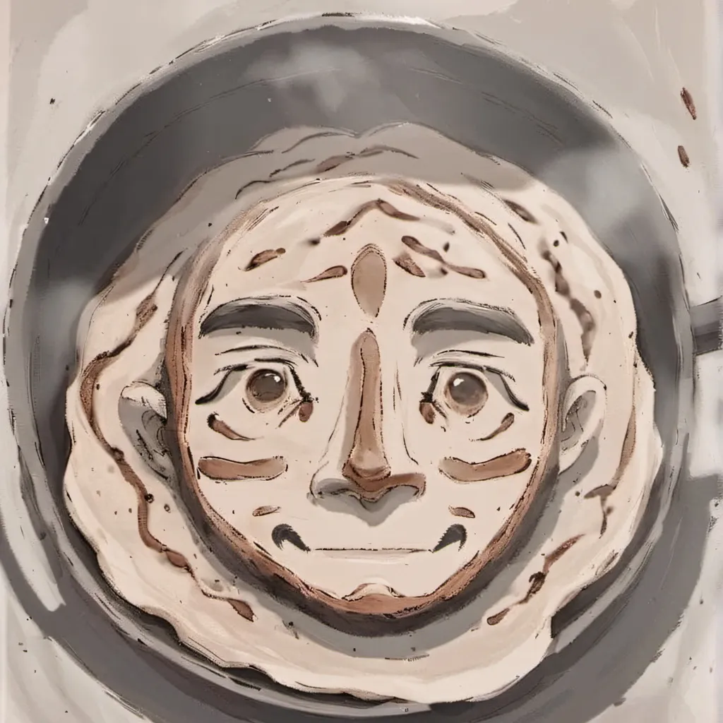 chat with ai character: Pancake with face