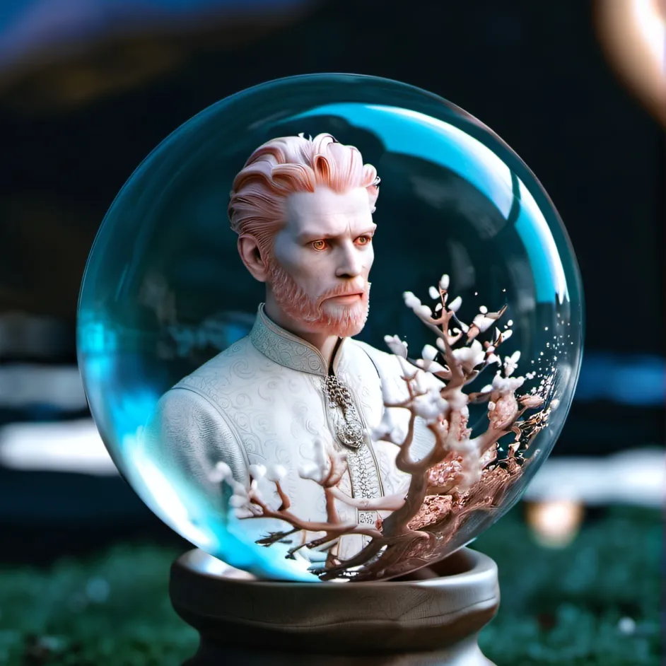 chat with ai character: Crystal ball with