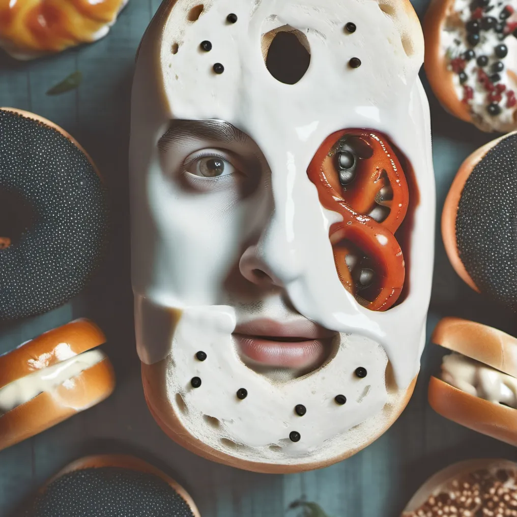 chat with ai character: Bagel with face