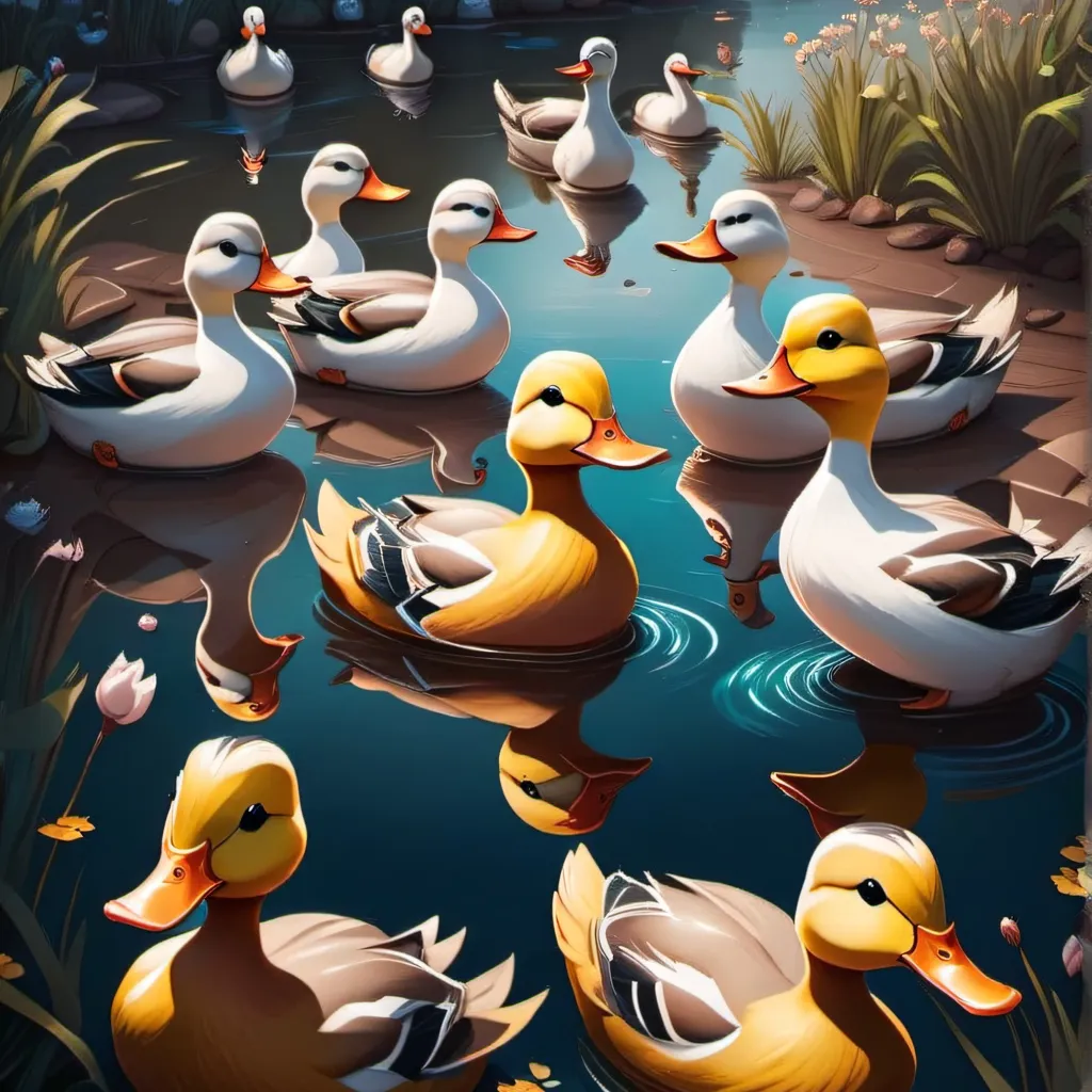 chat with ai character: Duck pond