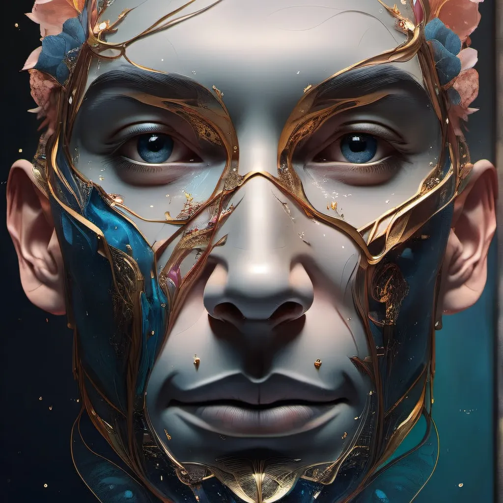 chat with ai character: A giant human face