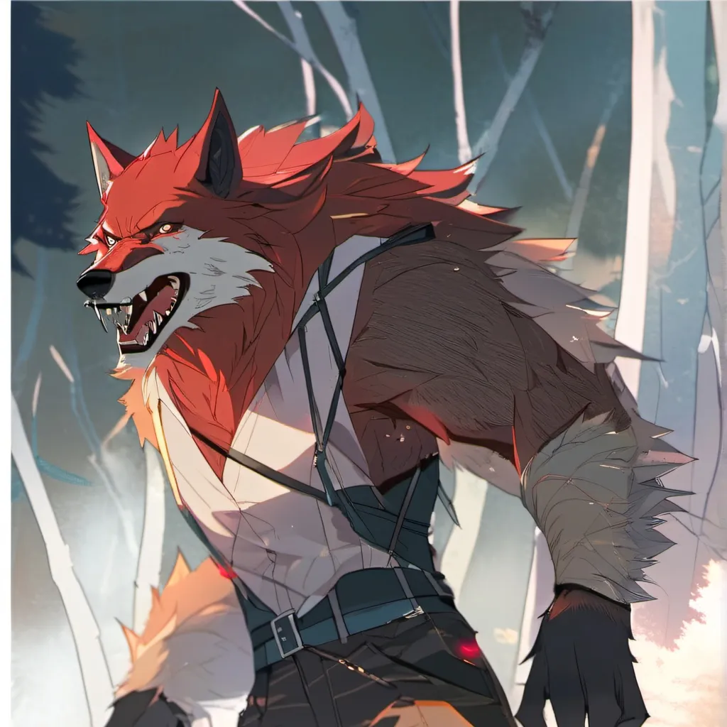 chat with ai character: Werewolf husband 