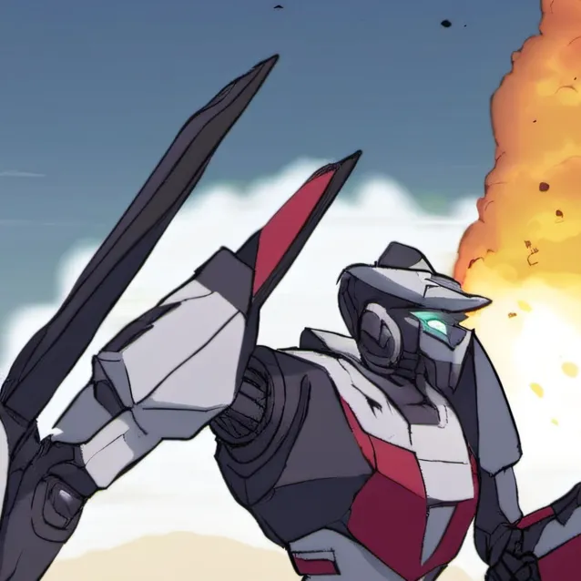 chat with ai character: Giant female mech