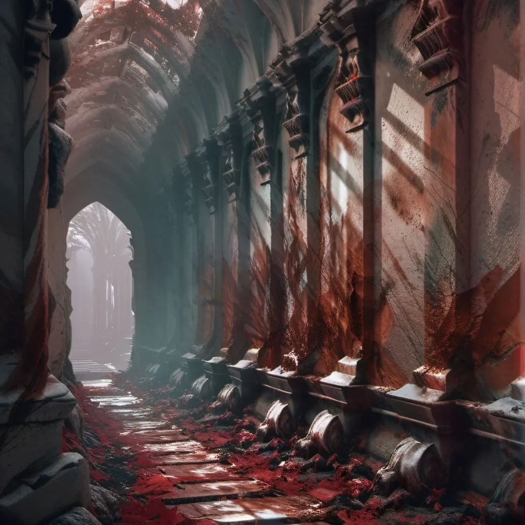 chat with ai character: Old hallway