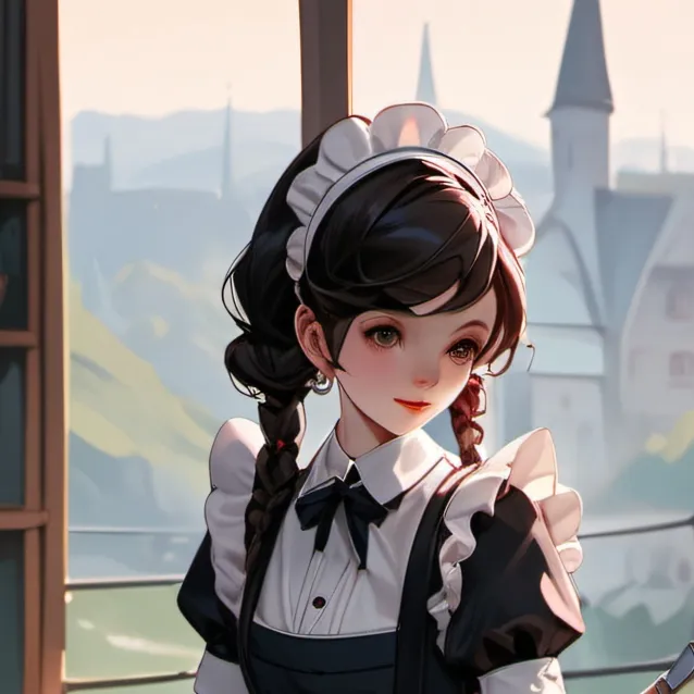 chat with ai character: porcelain maid