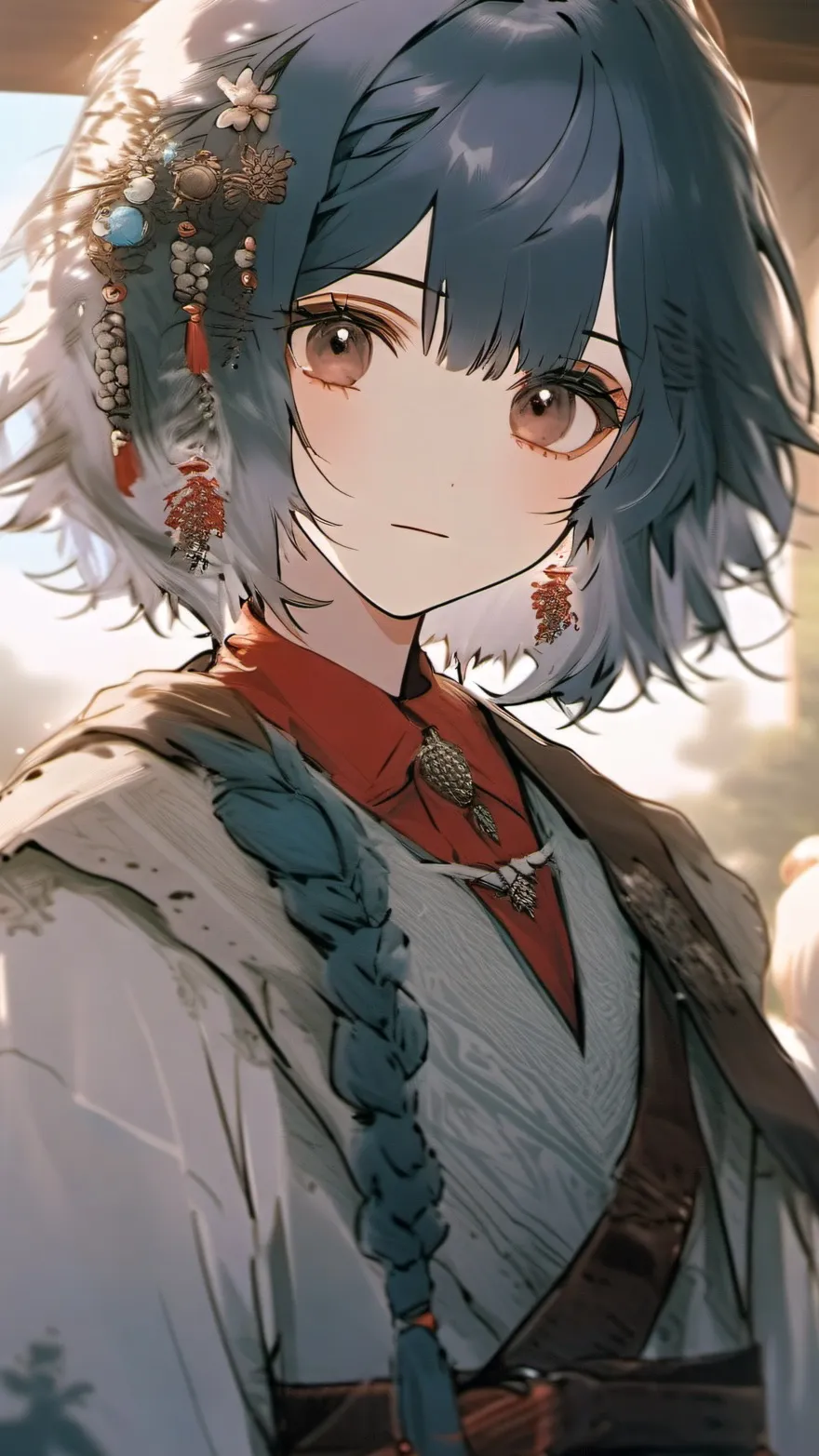 ai character: Lavender town meme background