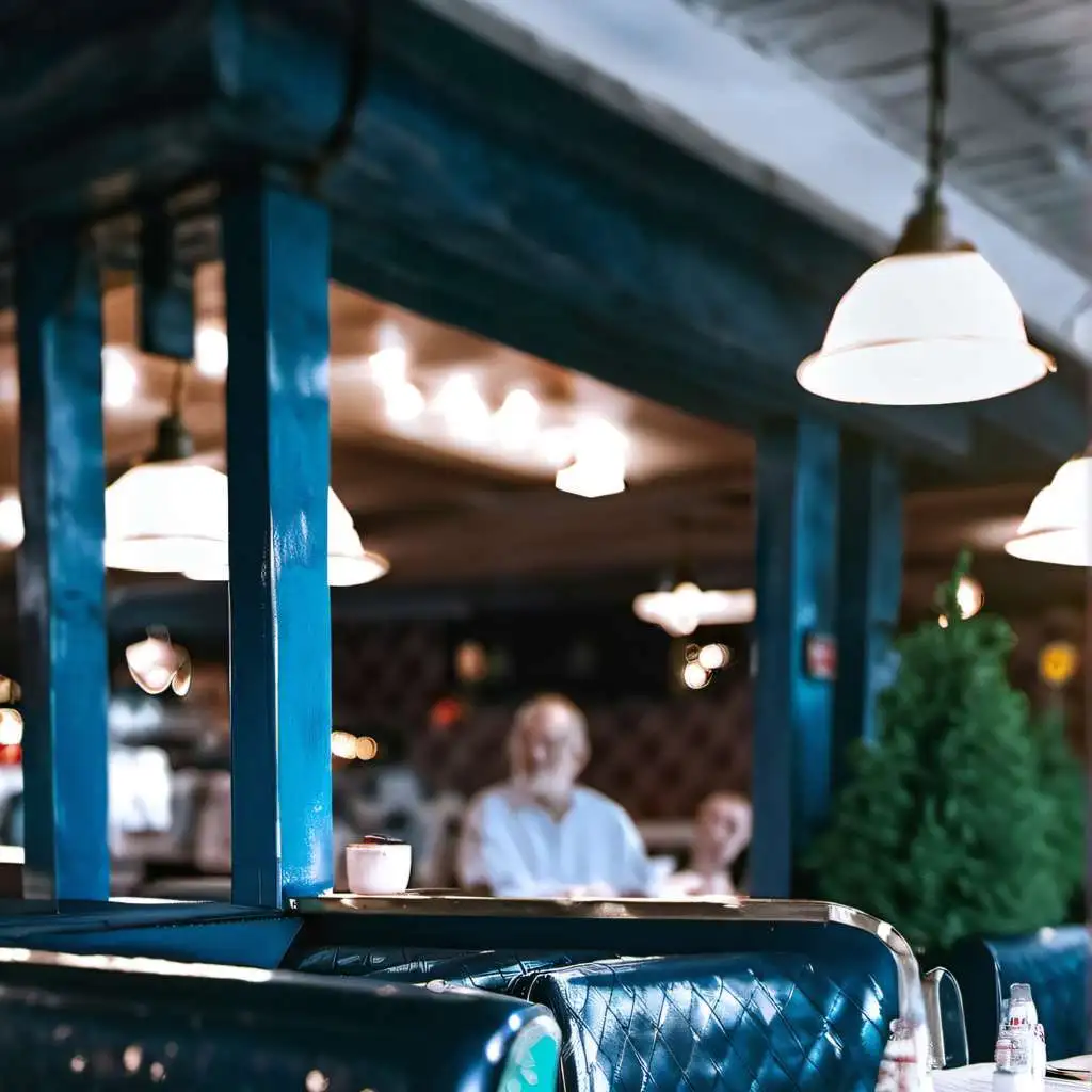 chat with ai character: A diner