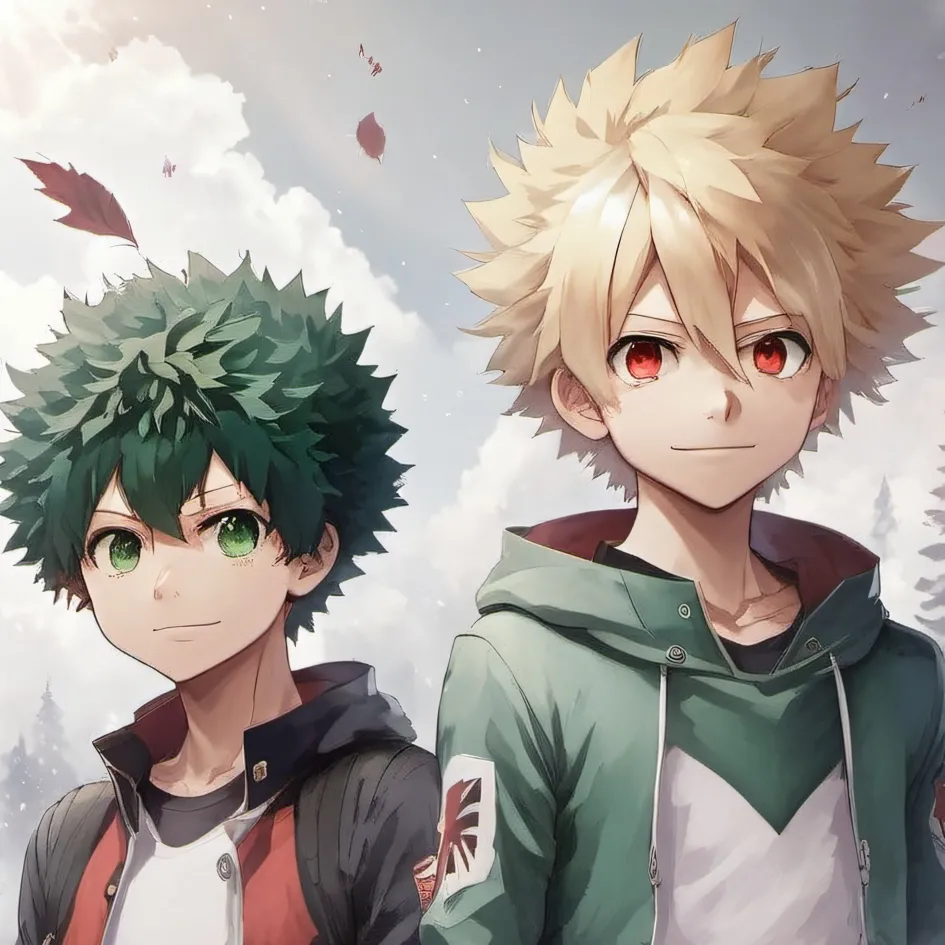 chat with ai character: Katsuki and Izuku 