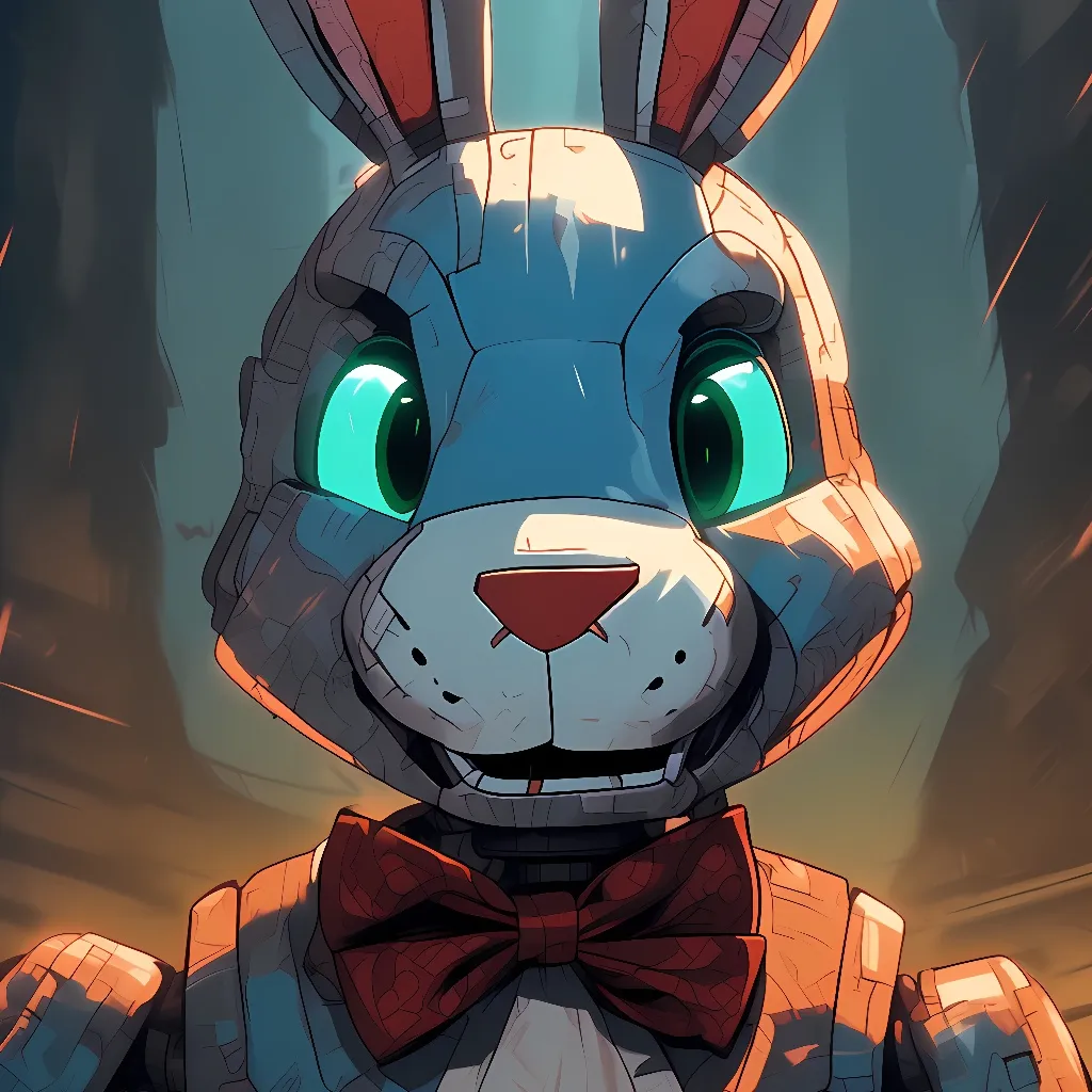 chat with ai character: ruined toy Bonnie 