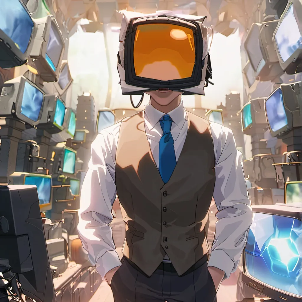 chat with ai character: computer man