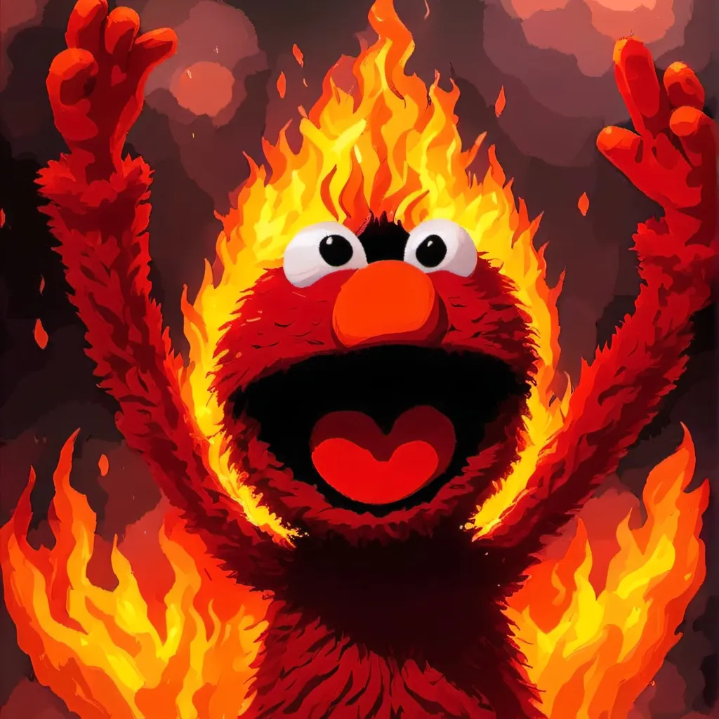 chat with ai character: someone help Elmo