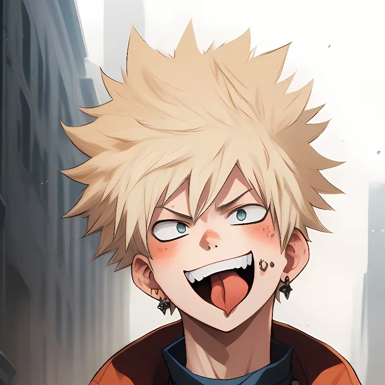 chat with ai character: punk katsuki 