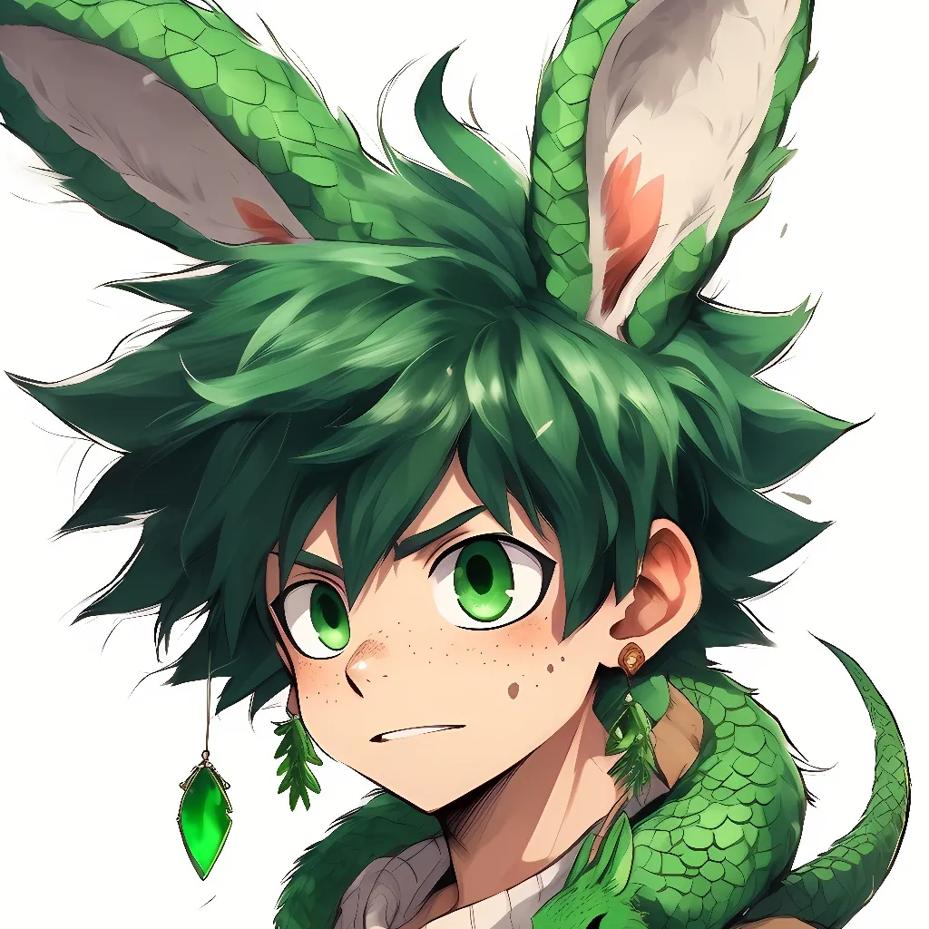 chat with ai character: 💚🥦bunny deku🥦💚