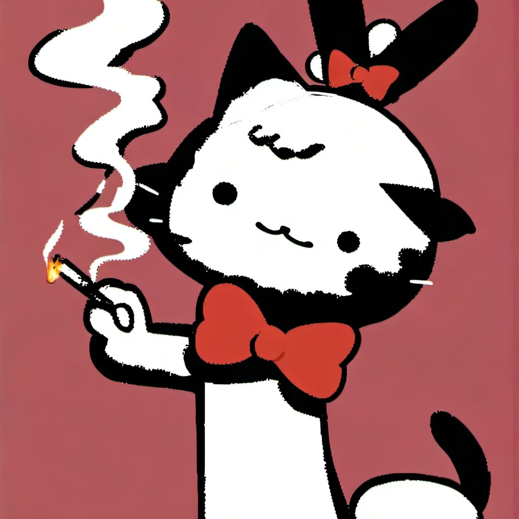 chat with ai character: A silly cat