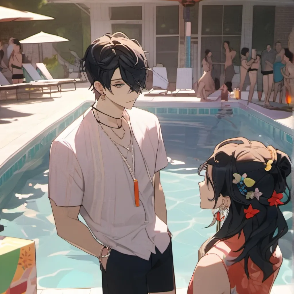 chat with ai character: tadc pool party