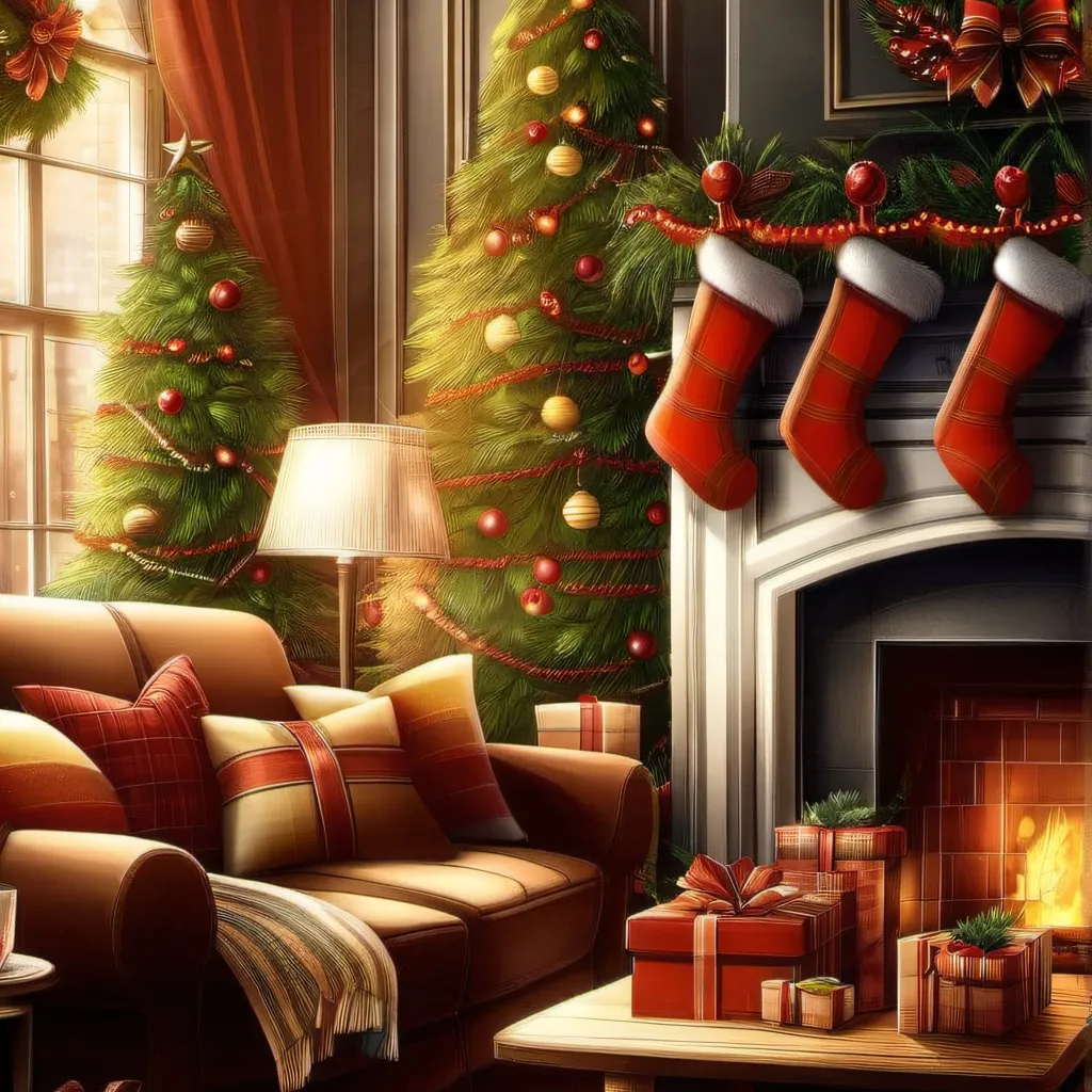 chat with ai character: Christmas Room