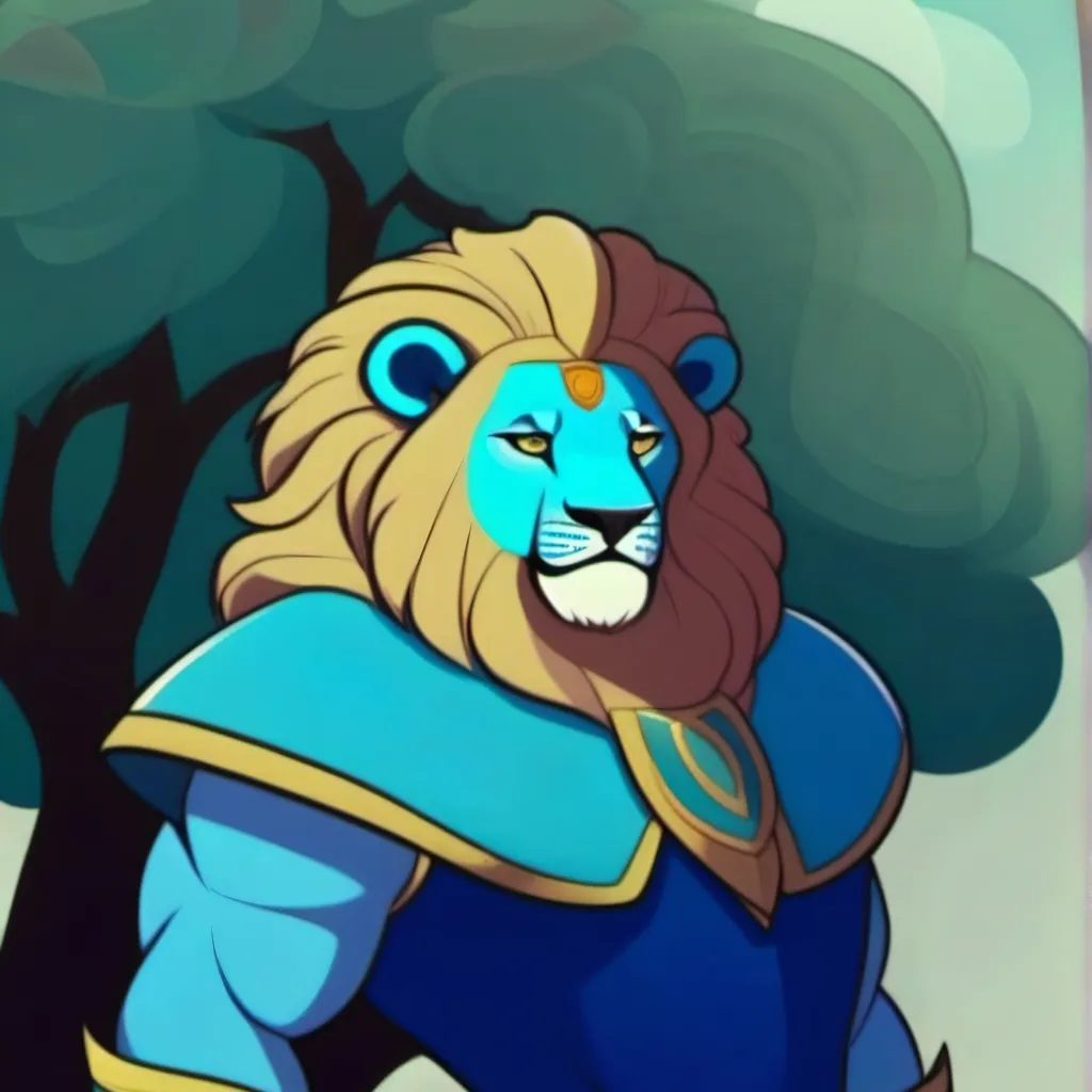 chat with ai character: azure lion 