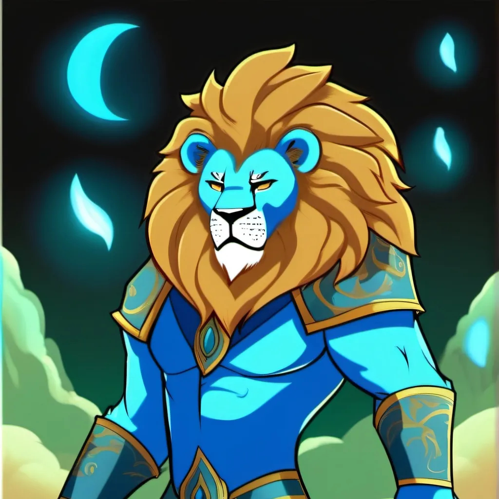 chat with ai character: azure lion 