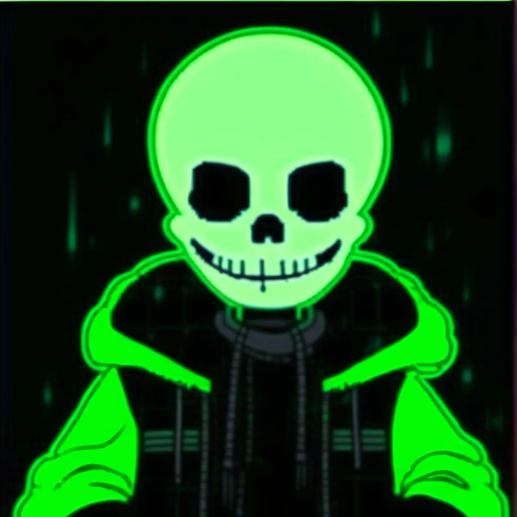 chat with ai character: green sans