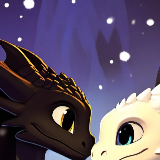 chat with ai character: toothless and snow